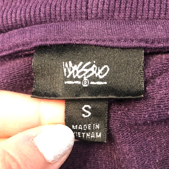 Women’s Dark Purple Cardigan Sweater - Picture 2 of 2